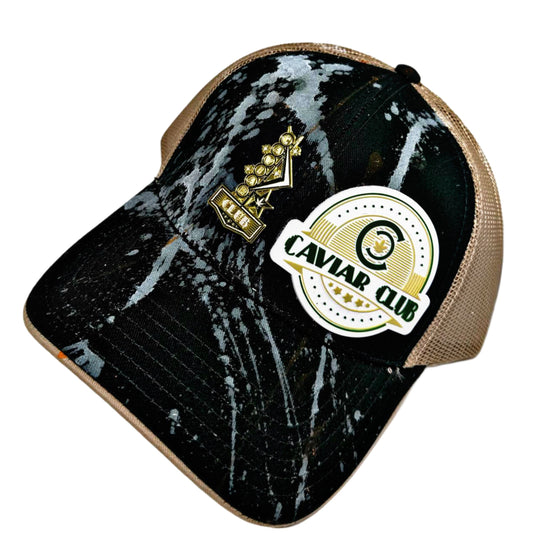 Caviar Club™ Ebony & Gold Trucker Hat