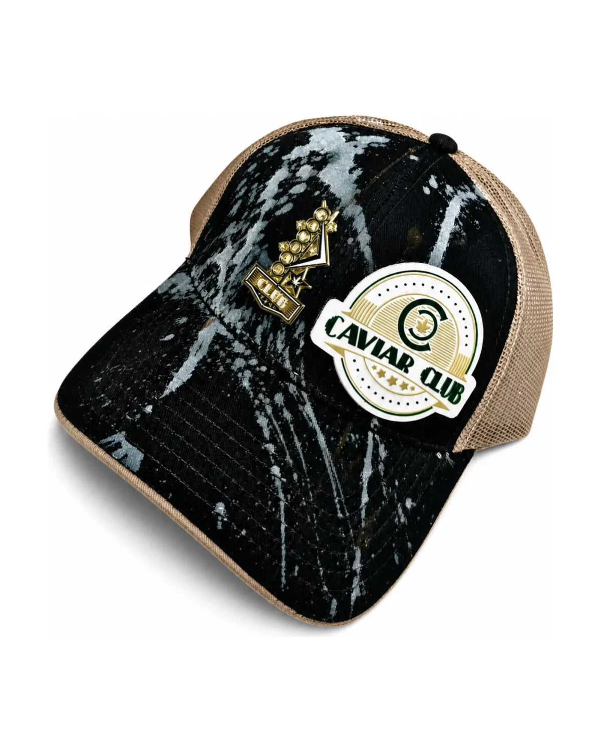 Caviar Club™ Ebony & Gold Trucker Hat