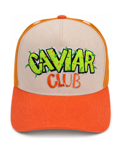 Caviar Club™ Cloud |Trucker Hat - Orange Sherbert Edition