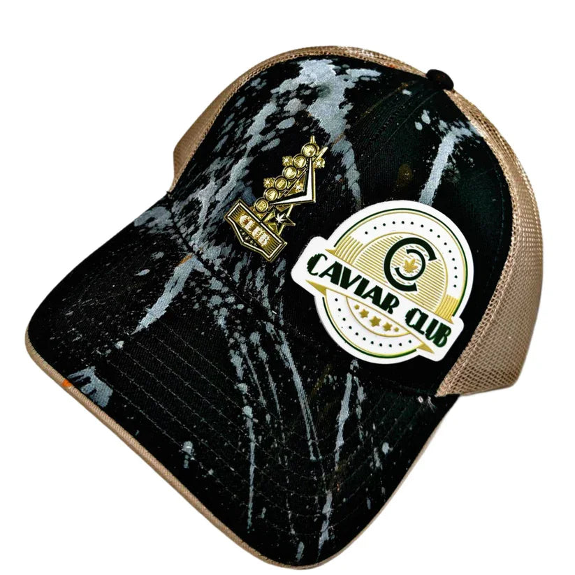 Caviar Club™ Ebony & Gold Trucker Hat