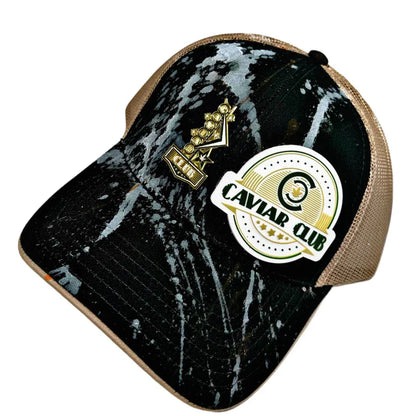 Caviar Club™ Ebony & Gold Trucker Hat