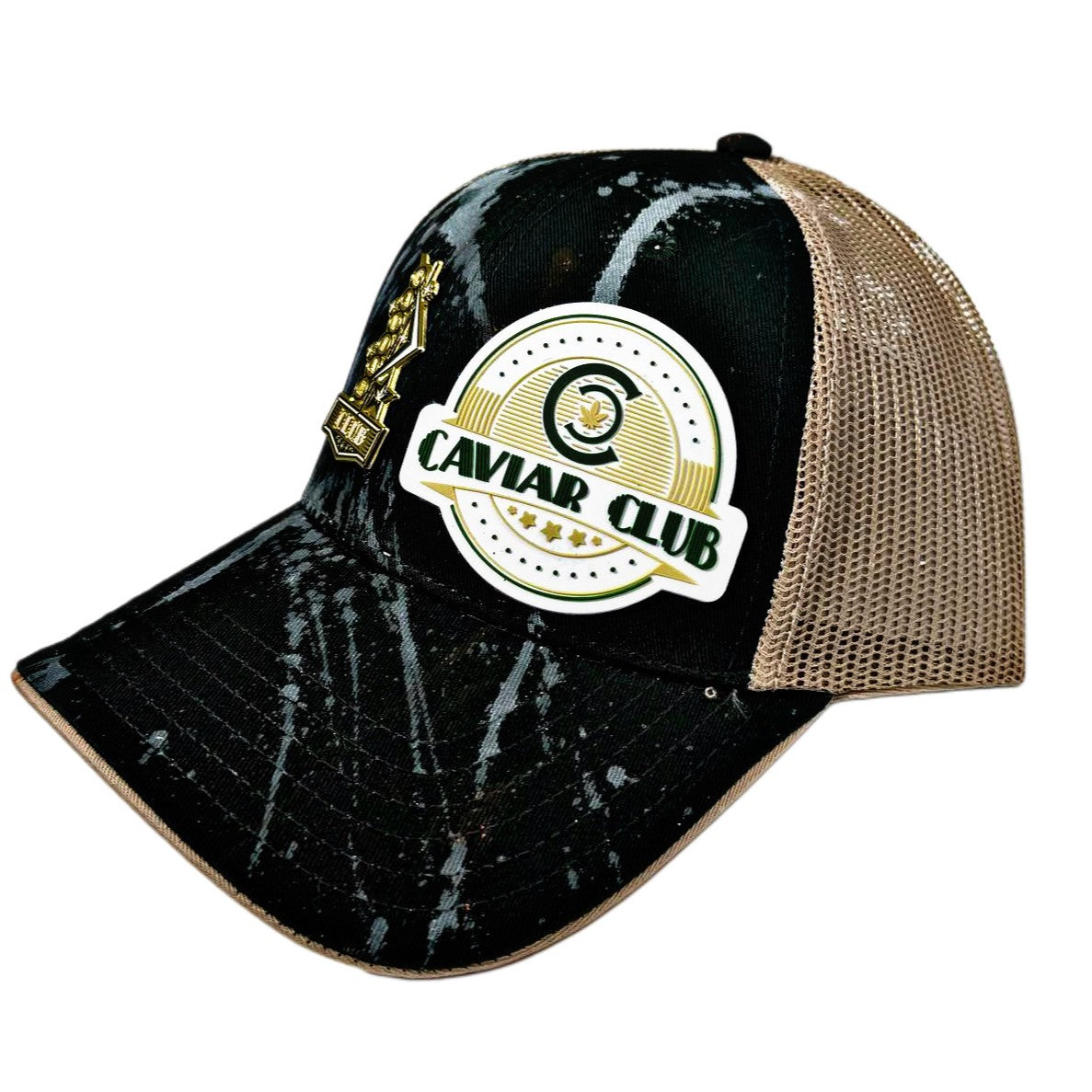 Caviar Club™ Ebony & Gold Trucker Hat
