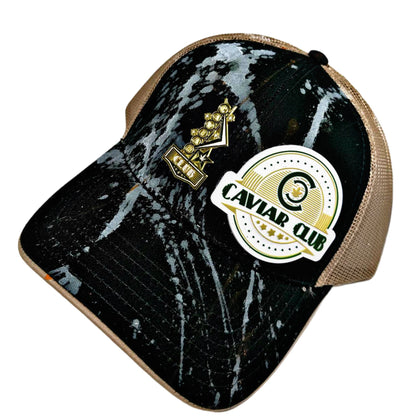 Caviar Club™ Ebony & Gold Trucker Hat