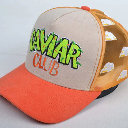 Caviar Club™ Cloud |Trucker Hat - Orange Sherbert Edition