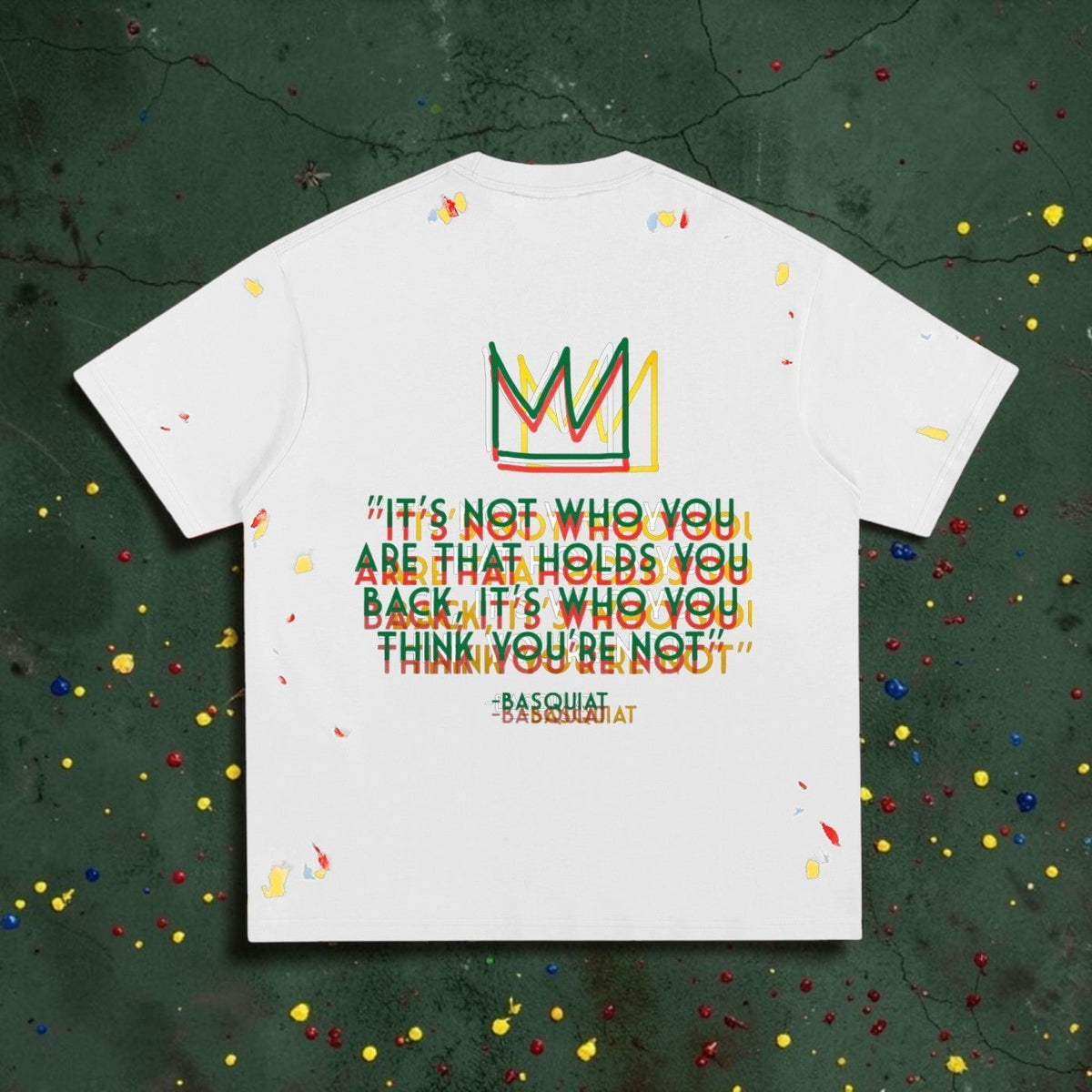 WHITE Paint Splatter T-Shirt