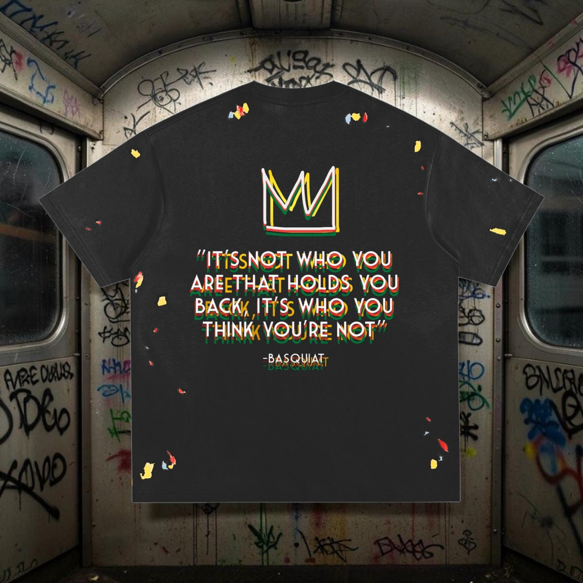 BLACK Paint Splatter T-Shirt